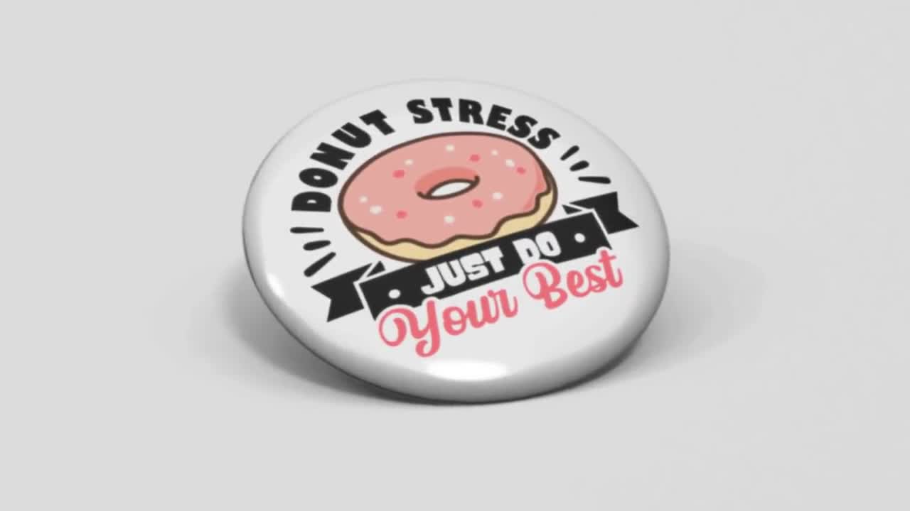 YOU CHOOSE! MIRROR OR PIN BACK BUTTON DONUTS MAGNET 