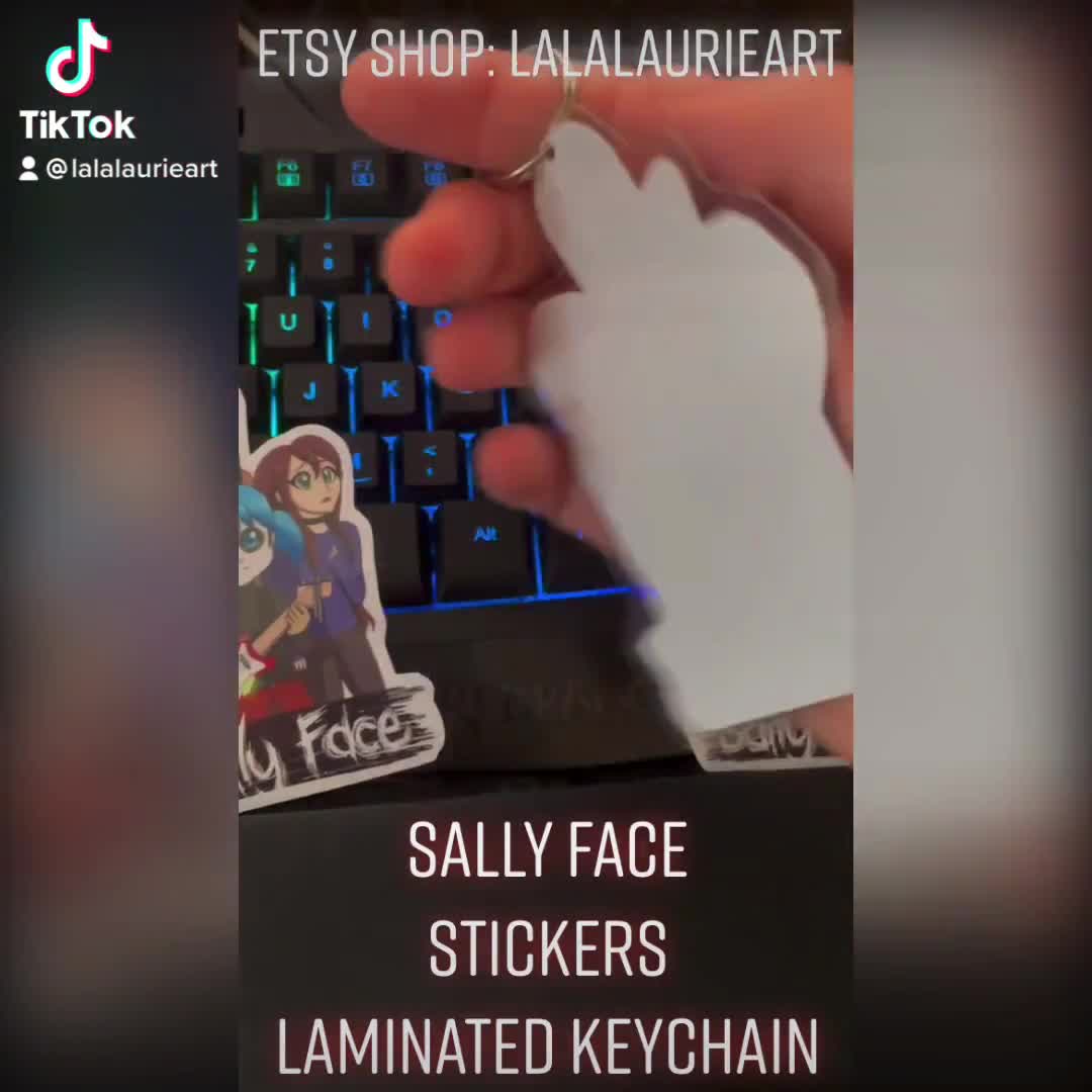 sally face holographic stickers