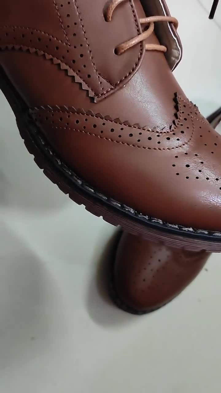 Leather Oxford Shoes for Women Flats 