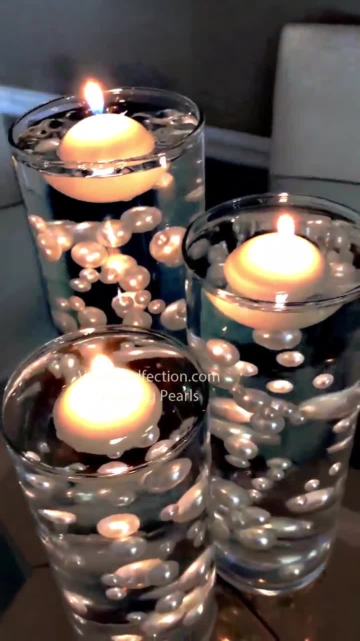 4 ore di durata Candelo candele galleggianti bianche Set di 12 candele galleggianti senza profumo candele galleggianti 