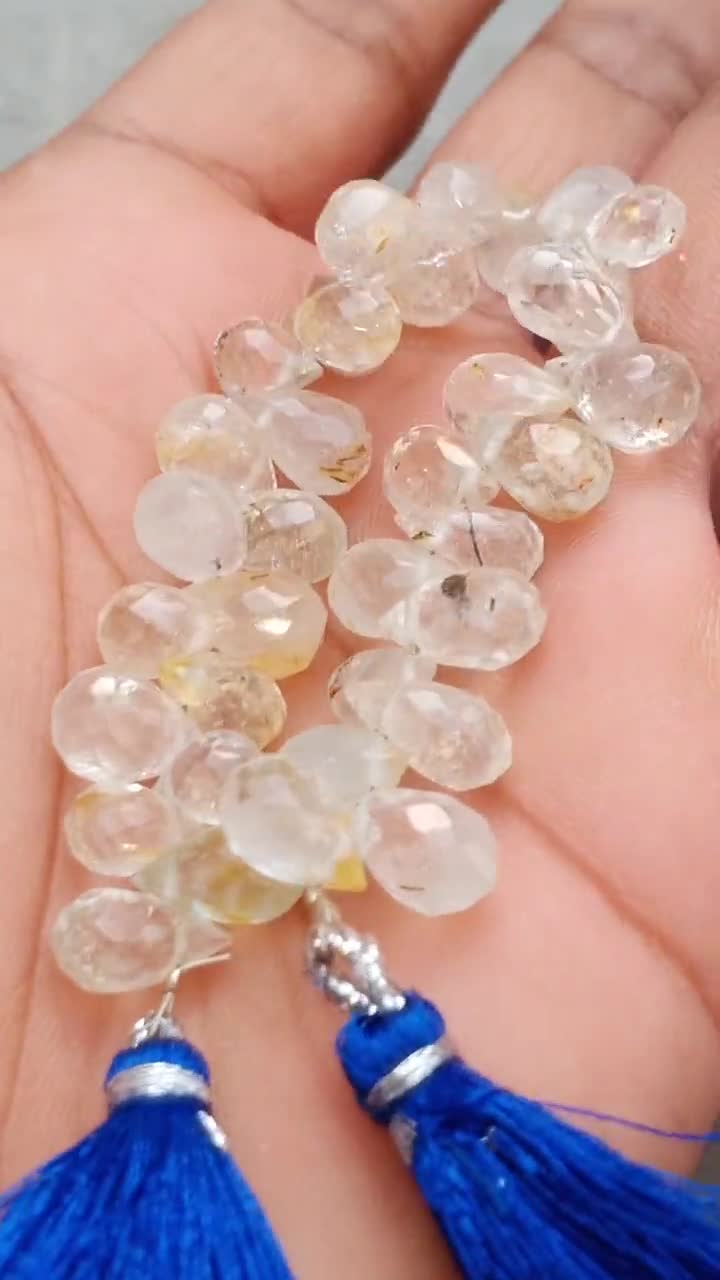 A+ Aquamarine Beads Drop Shape Genuine Beads Semi Precious Beads Aquamarine Beads RidhiSidhiBeads. 146 Cts